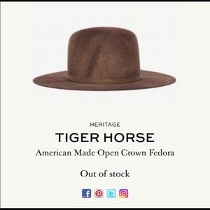 Goorin Heritage Tiger Horse Fedora Hat